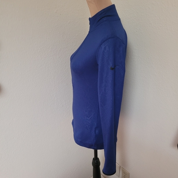 Nike Blue Snake Skin Print Pullover Jacket With Thumb Holes - Picture 4 of 7